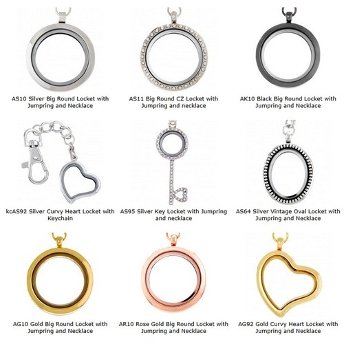 100 floating lockets - 100,