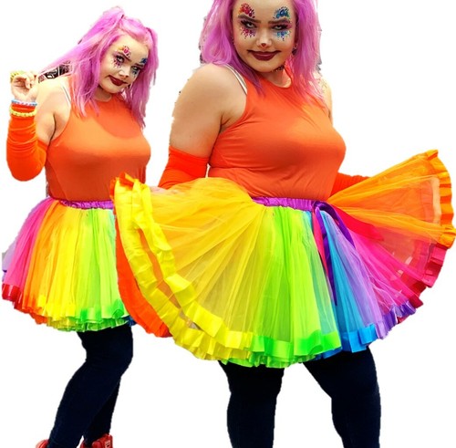 Clown tutu fancy dress - dress, rainbow