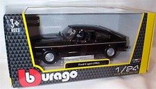 Ford Capri MK3 2.8i 1982 Black 1:24 Scale Diecast Car burago New in Box