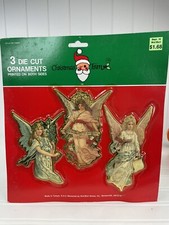 Set Of 3 Vtg Victorian Angels