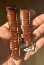 Panerai 22mm Red Croc Leather