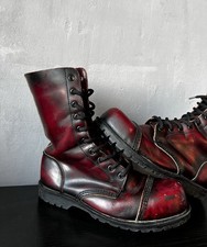 Vintage UNDERGROUND England Commando Leather Steel Toe Boots US 7 