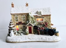 Rare Lilliput Lane The Trout Inn At Lechlade 2011 Illuminated Christmas Special