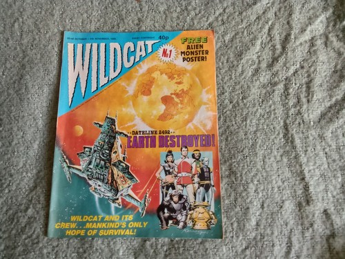 Wildcat with poster a - with,