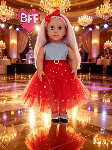 Dolls clothes pce xmas - 18",