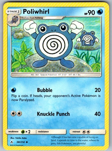 Pokémon tcg poliwhirl - pokÉmon, 38/214