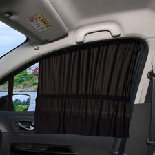 2Pcs Car Sunshade Side Window Curtain Heat Insulation Protector Privacy Curtain