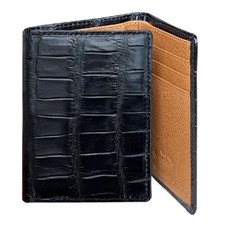 Men's Black Crocodile Skin
