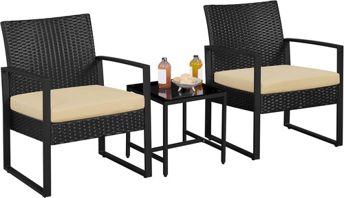 Piece rattan patio furniture - 3-piece,