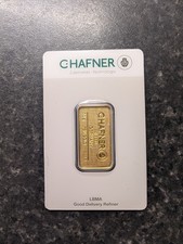 C.HAFNER 10g BULLION 24K GOLD BAR SEALED IN ASSAY CARD - 999.9
