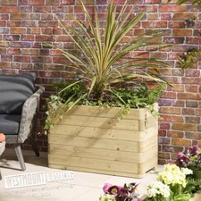 Tall Wooden Timber Rectangular