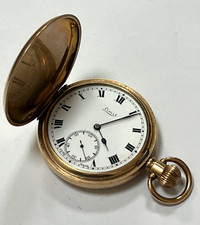 Vintage Limit 10ct Double Gold Plated Swiss Movement Manual Pocket Watch 111.49g