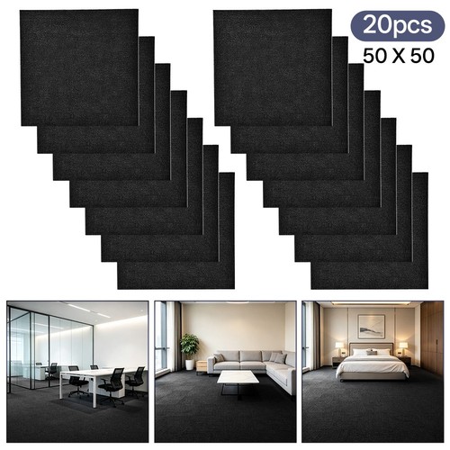 20x new carpet tiles 5m2 - 20x,