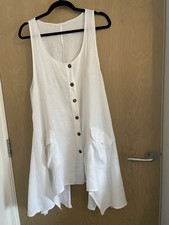 Woman’s Gilet Sleeveless White Free Size