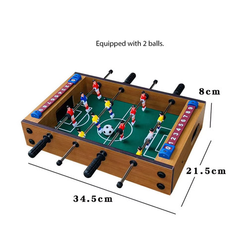 Six bar table foosball wooden - six-bar,