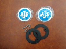AJS TANK BADGES - PAIR