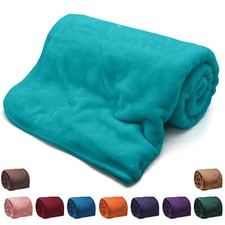 Faux Fur Fleece Mink Throw