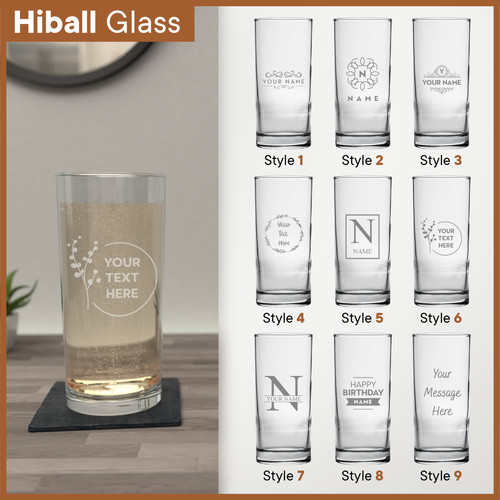 Personalised glass engraved - glass,