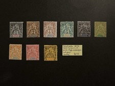 Senegal 1892 SG8-12, 14, 17-19 HMM High Catalogue But Poor Quality!