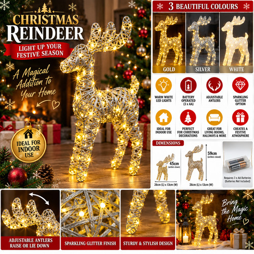 Large christmas reindeer - large,