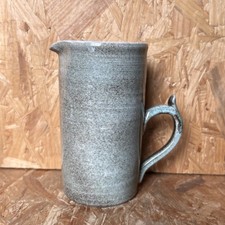 Vintage MCM 1960s Eric Leaper Newlyn Studio Pottery Tall Jug Pitcher 7"