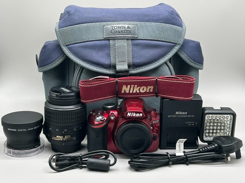 Nikon d3200 dslr red 18 - red, 18-55mm