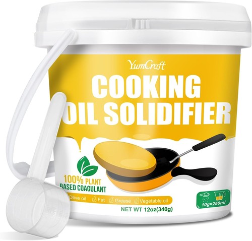 Cooking oil solidifier - cooking, powder