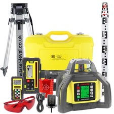 Fukuda FRE-203XT True Grade Rotary Laser Level Kit - Horizontal, Vertical, Grade