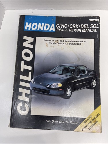 Chilton honda civic crx del - chilton's, civic/crx/del