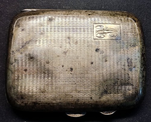 Silver cigarette case - silver,