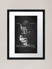Barber chair patent 1910 - chair,