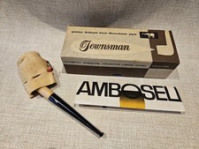 Vintage Genuine Amboseli Block Meerschaum Pipe By Townsman