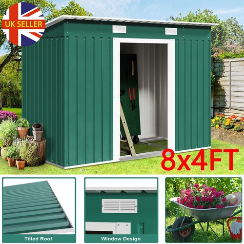 Metal garden shed - metal, 8x4ft