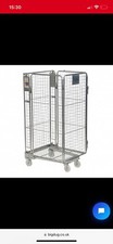 Heavy Duty 4 sided Roll Cage Warehouse Trolley Cage with Door “ Large Stock “