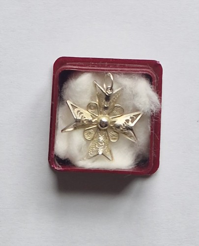 Maltese filigree vintage cross - maltese,