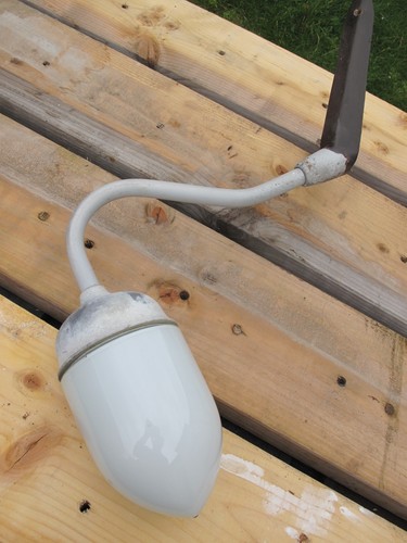 Vintage swan neck corner light - swan,