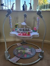 Girls Pink Puggle Jumperoo Baby Bouncer