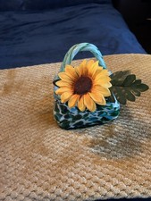 Handblown Glass Handbag Vase