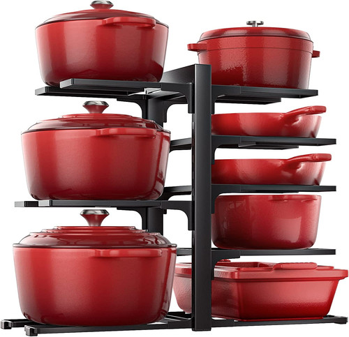 Pots and pans organizer rack - pots,