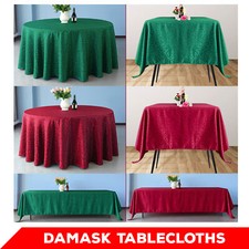 Damask Traditional Tablecloths