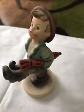 GOEBEL M.J. HUMMEL FIGURINE - BOY WITH UMBRELLA "HAPPY TRAVELER" 109/0
