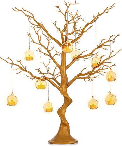 Gold artificial christmas - artificial, tree