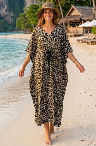 Women long african kaftan - african,