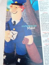 Knitting Pattern Alan Dart Postman Pat Toy & Sweater - Vintage Woman’s Weekly