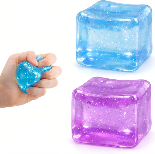 Fidget cube stress toy glitter - fidget,