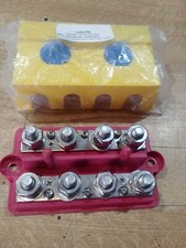 VTE Red Double Busbar & Cover Marine Electric