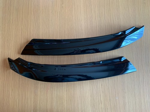 Gloss black headlight brows - black,