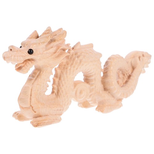 Dragon statue wooden - dragon,