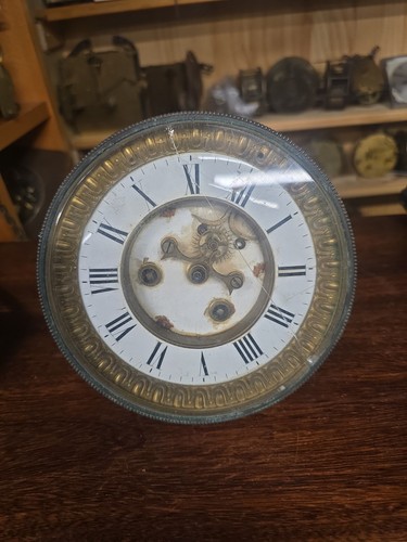Antique french clock - antique, mechanism