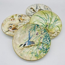 4 Coalport Oriental Bird Studies White Wagtail, Azure Winged Magpie Plates +More